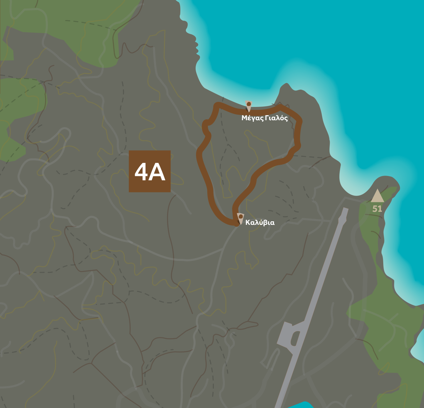 Χάρτης Διαδρομής 4Α