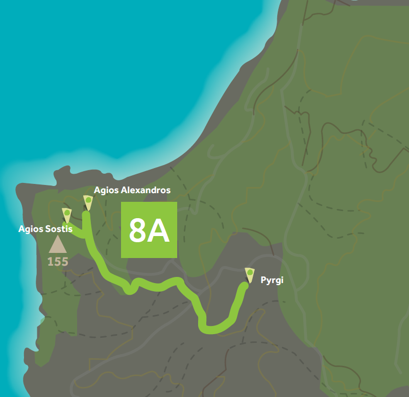 Route 8A Map